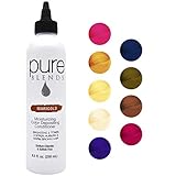 Pure Blends Marigold Moisturizing Color Depositing Conditioner - Eliminates Color Fade - Brightens & Tones Copper, Auburn & Warm Brown Hair - Sulfate & Sodium Chloride Free - 8.5 Oz