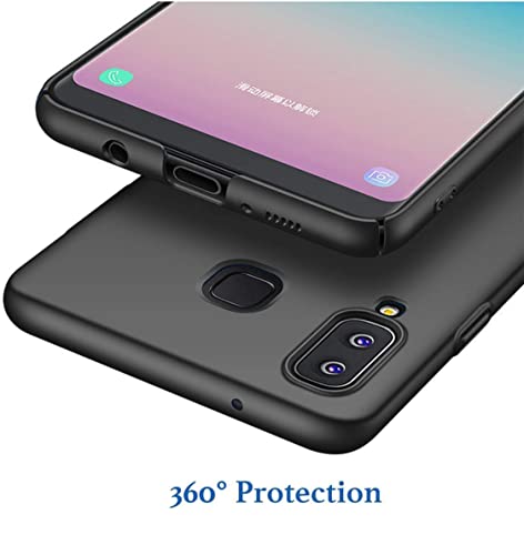 Image of Mobile Back Cover Case for Samsung A8 Star (Silicone Case|CameraProtection|Black SC1510)