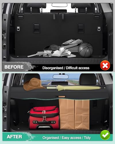Image of Powerty Cargo Cover for 2010-2023 Lexus GX460 GX 460 Accessories, Canvas