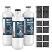 LT1000P Refrigerator Water Filter, Compatible with LG LT1000P, LT1000P, LT1000PC, MDJ64844601, ADQ74793501, ADQ74793502, Kenmore 46-9980, 9980, by Crystala Filters, 3 PACK