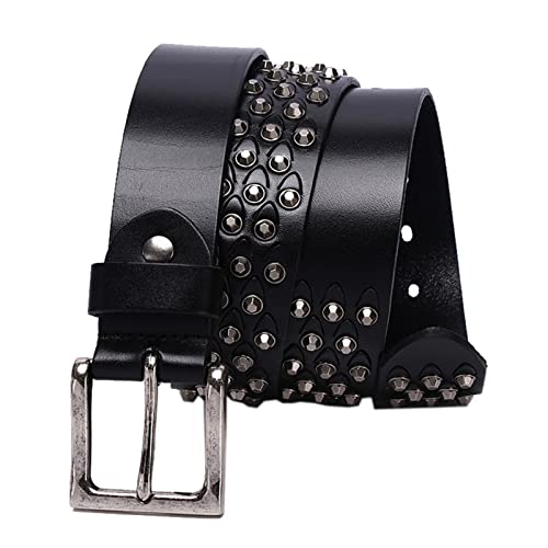 Ceinture cloutée punk rock en cuir pour jeans et look alternative