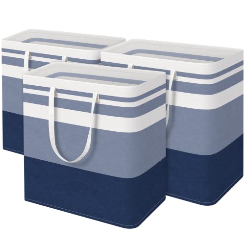 BlissTotes 3-Pack Waterproof Collapsible Laundry Baskets