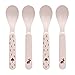 LÄSSIG Set de cuillères pour enfants (4 pièces) sans mélamine, sans BPA, pour lave-vaisselle et micro-ondes/Spoon Set Little Forest Rabbit