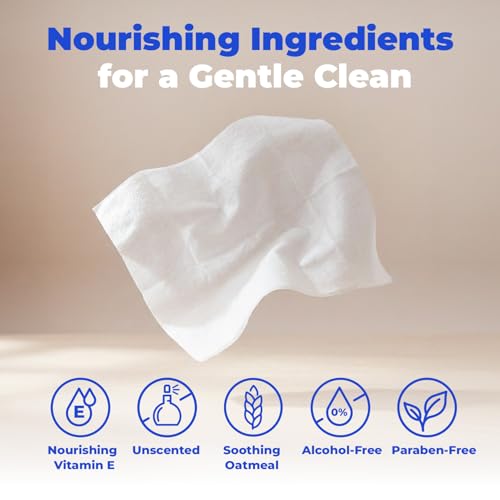 Image of Best Pet Supplies 8 inch x 9 inch Large Unscented Dog Wipes - Cleaning and Deodorizing for Paws and Coat - Gentle Formula with Oatmeal Vitamin E for Puppies and Cats - 100 Count