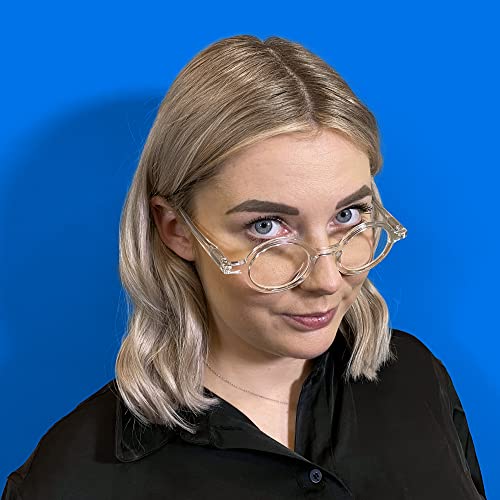 London Mole Eyewear | Moley Reading Glasses | Round Glasses | Cool Readers | Stylish Reading Glasses | Men's Women's Unisex | Spring Hinges | Transparent | + 2.5 Magnification #TOP7