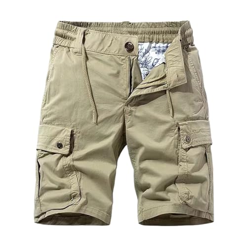 Short cargo homme taille élastique qui ne serre pas pour l'été