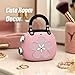 DOSS Candy 2-in-1 Mini Bluetooth Speaker & Cute Bag Charm with Loud Sound, Ideal Stocking Stuffer for Women, Girlfriend, Wife, BFF, Teen Girls, White Elephant Gift-Pink
