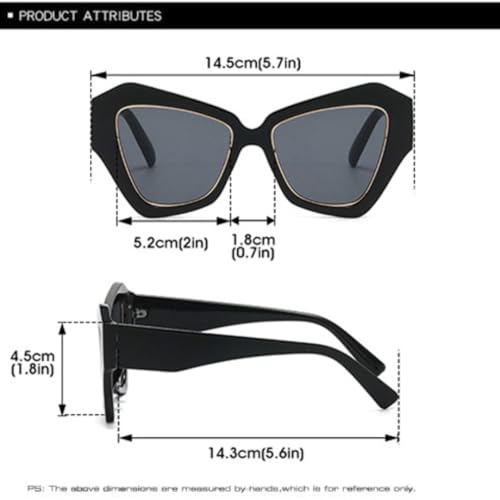 Lunettes œil de chat polygonales verres dégradés pour protéger vos yeux avec style