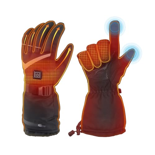 Rechargeable Waterproof Heated Gloves for Men and Women