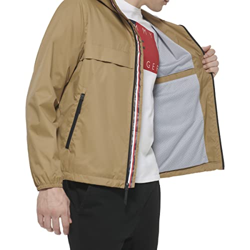 Image of Tommy Hilfiger Men's Simple Hooded Rain Jacket