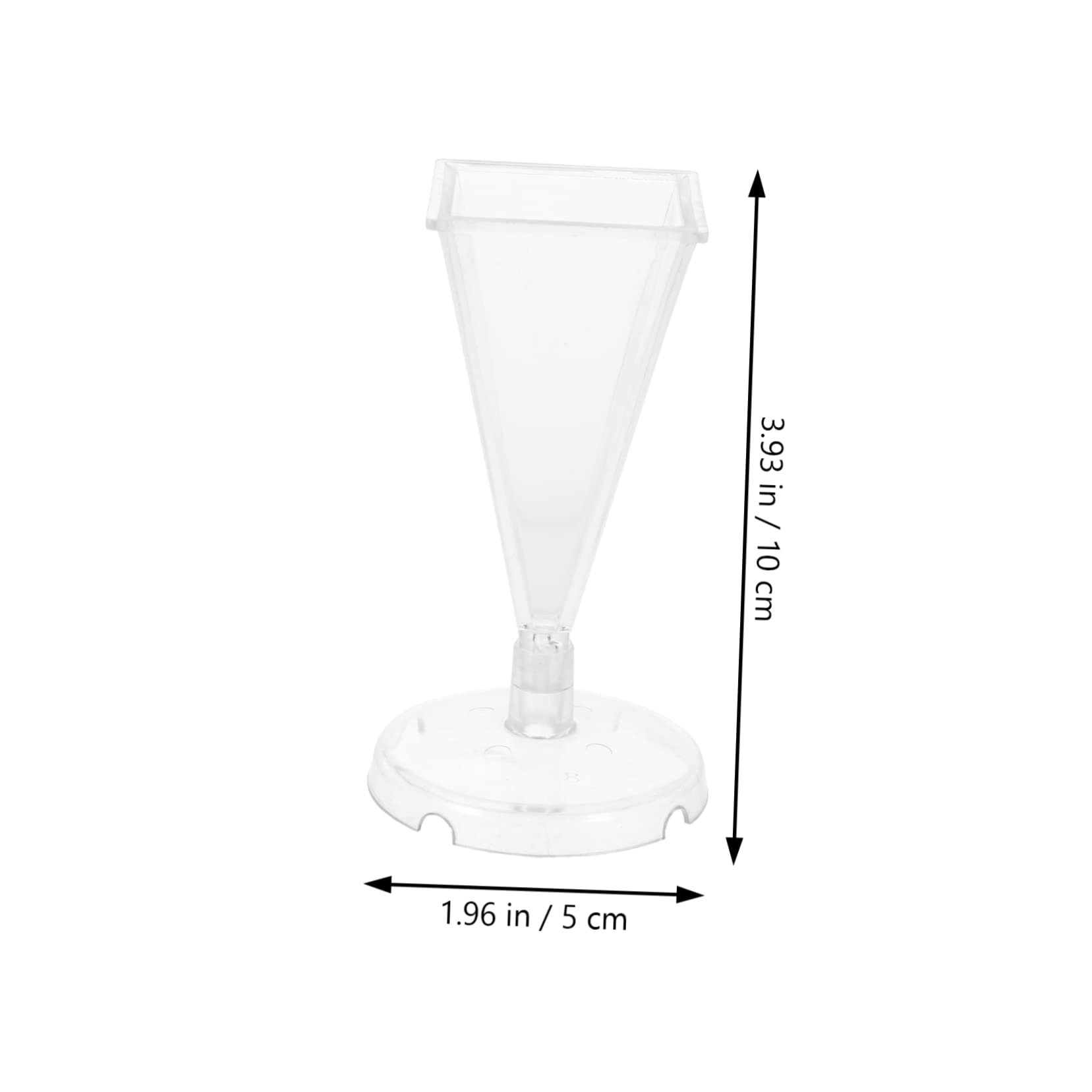 STOBAZA Candle Mold Acrylic Pyramid DIY Molds Craft Casting Molds Craft Epoxy Mold Tabletop Decor Molds Transparent Pyramid Mold Soap Making Mold DIY Pyramid Shape Molds Practical Mold