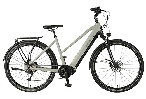 Prophete Entdecker 5.0 E-Bike – 28' Trekkingrad – Mittelmotor AEG SportDrive II 250 W/100 Nm – 48 V/800 Wh Akku – Deore 10-Gang – Hydr. Scheibenbremsen – grau/schwarz - RH 50cm