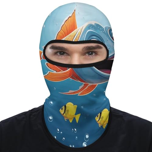 Balaclava de Pescado bajo el Mar para Hombres y Mujeres, Máscara Facial de Protección Solar Transpirable con Cubrecabeza Completo para Senderismo, Ciclismo, Correr, Conducción miniatura 1