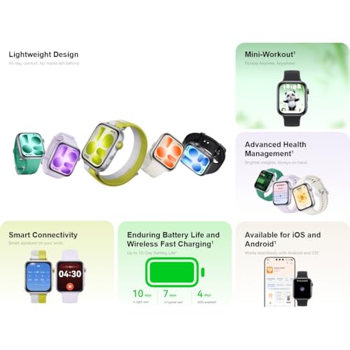 Image of Huawei Watch FIT 5 Smart Watch, 43mm FullView Display, iOS & Android, Upto 10 Days Battery Life, Sleep & Health Monitor, Heart Rate Monitor, SpO2, GPS, Mini Work-Out, Green