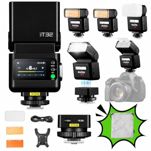 Amazon | Godox iT32 TTL カメラフラッシュ、ニコン用 X5Nトリガー