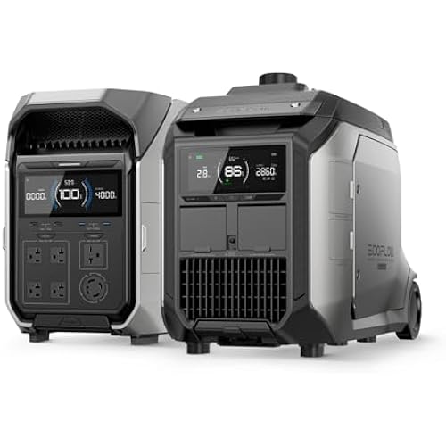 EF ECOFLOW 4096Wh Delta Pro 3 Power Station With 3200W Dual Fuel Generator