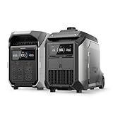 EF ECOFLOW 4096Wh Delta Pro 3 Power Station With 3200W Dual Fuel Generator GE305, Portable Backup Generator...