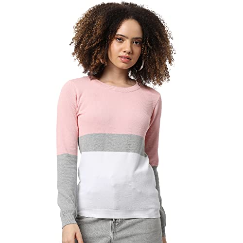Image of PINACOLADA Women's Zip-Front Hoodie with Contrast Drawstring for Casual Wear | Hooded Neck | Long Sleeve | Zipper Closure | Cotton Sweatshirt Crafted with Comfort Fit for Everyday Wear