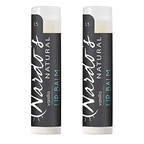 Organic Lip Balm SPF 15 by Nardo's Natural | 2 Pack Vanilla