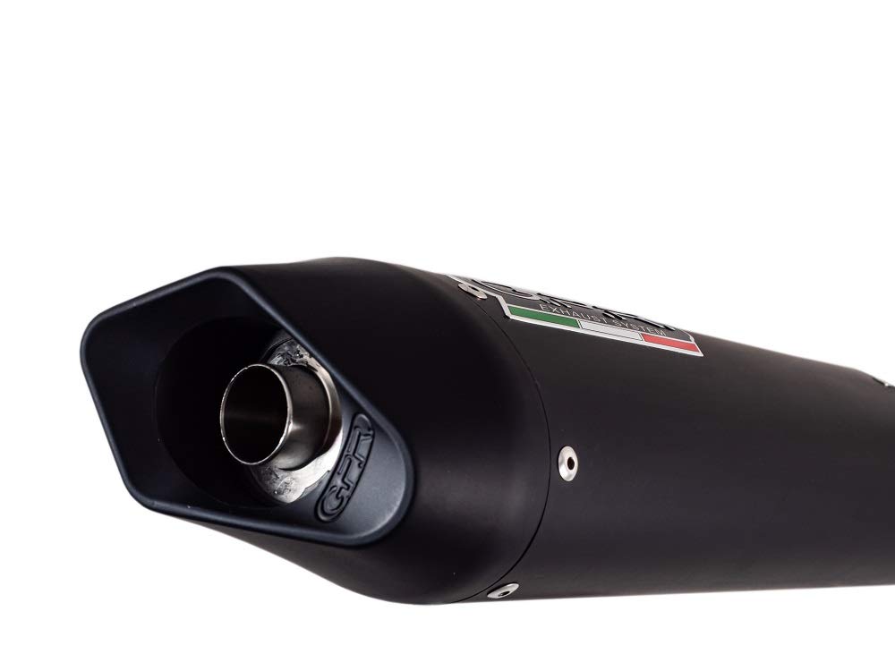 Tubo de escape completo GPR Racing con DB Killer Furore Negro Compatible con Kymco Superdink 125 I E 2017/2020 E4