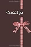  Carnet de notes : pour les amoureux de l\'art culinaire: Carnet de notes avec couverture ruban bande à carreaux vichy rouge – cahier 15,24x22,86 cm avec pages lignées - idée cadeau - (Français) Broché
