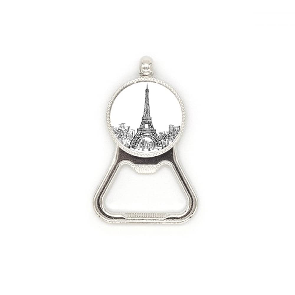 Décapsuleur carré acier inoxydable Tour Eiffel pour vos apéritifs et soirées entre amis