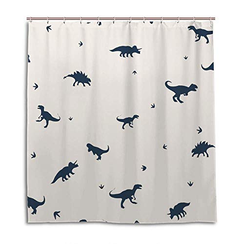Rideau de douche dinosaure en polyester pour éviter les projections d'eau - 2