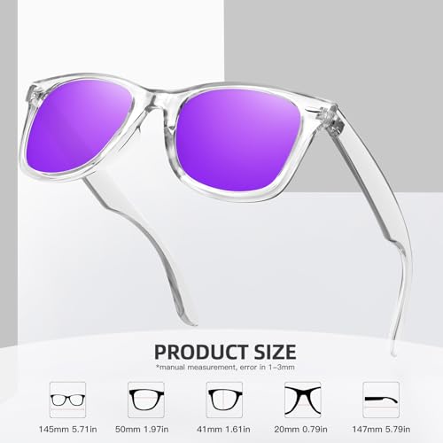 Image of MEETSUN Polarized Sunglasses for Women Men Classic Retro Square Frame Driving Sun Glasses UV Protection