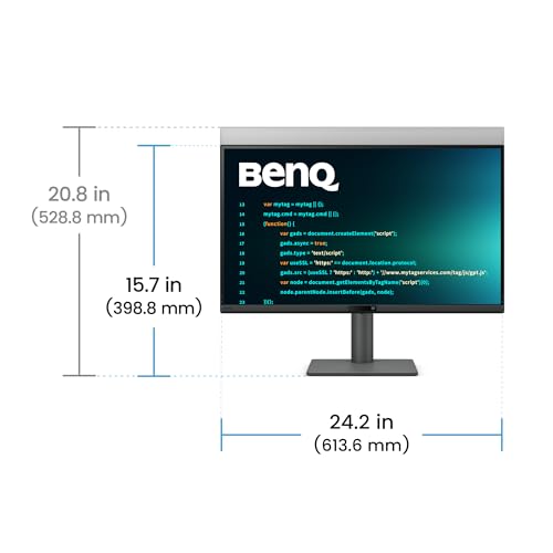 Image of BenQ RD270Q 27 inch (68.58 cm) 2K 144Hz IPS QHD 2560x1440 Programming Monitor,Coding Hotkey,USB-C(65W PD),HDMI & DP,Coding Modes,Height /Tilt /Pivot Adjustable,HDR10,99% sRGB, 2Wx2 Speakers, AMD FreeSync