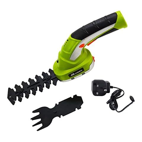 EA ARENA Cordless Grass Shear Hedge Trimmer 2 Interchangeable Blades, 7.2V 2-in-1 Lightweight, Cutting, Trimming, Shearing, Pruning Plants Foliage with Rechargeable Lithium-Ion Battery (02X000) Cover