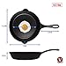 Victoria 10-Inch Cast Iron Skillet, Pre-Seasoned Cast-Iron Frying Pan with Long Handle, Made in Colombia