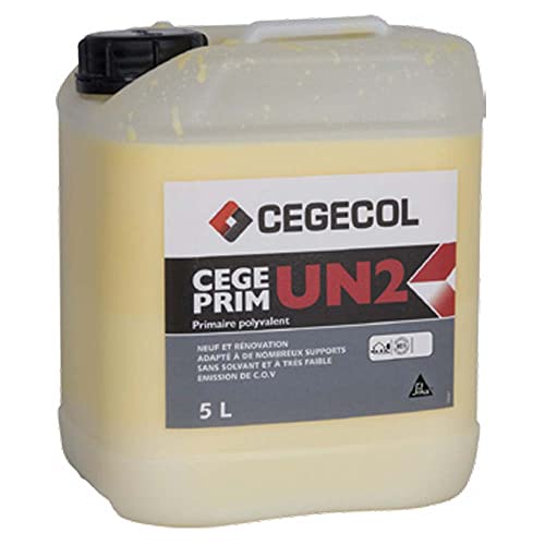 CEGEPRIM UN2, Primaire Universel Polyvalent en Neuf et Rénovation avant Ragréage, Compatible multi supports, Murs et Sols Intérieurs et Sols Extérieurs, 2L Cover