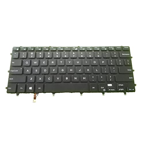 Clavier Dell XPS 15 7590 noir version US AZERTY de remplacement