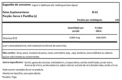 Natrol Vit B12,5000Mcg,Fast Dslv, 100 Tab #TOP2