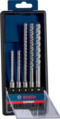 Bosch Professional 5x Expert SDS plus-7X Hammerbohrer Set (für Stahlbeton, Ø 5-10 mm, Zubehör Bohrhammer) | 5 Stück (1er Pack)