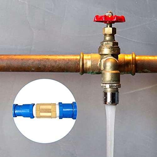 Haisheng Spring Check Valve Single Non Return Check Valve Brass Non Return Valve with 2PCS Fuel Line Clamp Adjustable Pipe Tube Clamps Adjustable Hose Clamp for Water Oil Steam Acidic Media