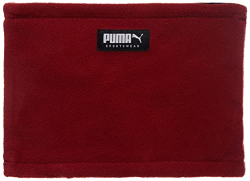 ネックウォーマー スカーフ リバーシブル フリース ネック ウォーマー 054088 21年秋冬カラー インテンスレッド/プーマ ブラック 0