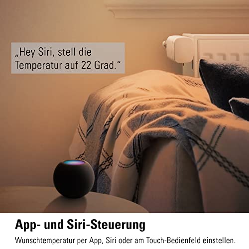 Eve Thermo (Apple Home) - Smartes Heizkörperthermostat, spart Heizkosten, Moderne Heizungssteuerung...