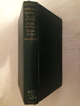 Hardcover Edward Thomas The Last Four Years Book One of the Memoirs of Eleanor Farjeon Book