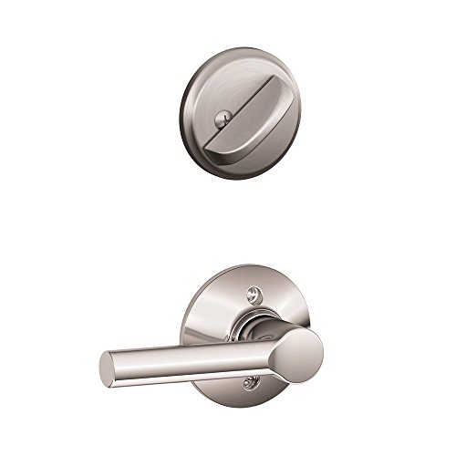 Schlage F59 BRW 626 Broadway Interior Half of Handleset Lever, Satin Chrome (Interior Half Only)