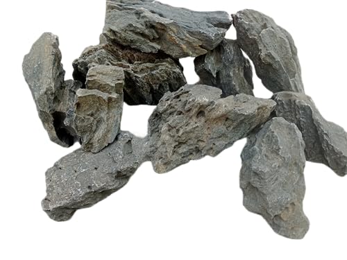 Image of Seiryu Rocks for Aquarium Aquascaping - Premium Grey Stone for Planted Tanks, Terrariums, Iwagumi Style Layouts, Hardscape Decor, Bonsai & Garden Landscaping - 5 Kg