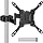 monTEK Universal Long Arm Pole Mount Bracket for 23-43 Inch Screens
