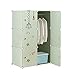 HYY-AA Portable Garde-robe verte Jouets for enfants Creative Design Armoire Penderie vêtements Armoire garçons Cabinet Star et les filles for TOYS Serviettes (Couleur: Vert, Taille: Taille)