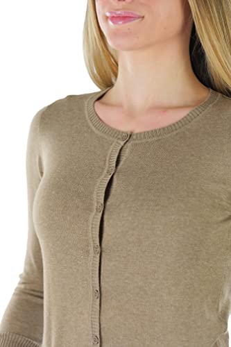 Image of ToBeInStyle Women's Long Sleeve Button Down V-Neck Cardigan
