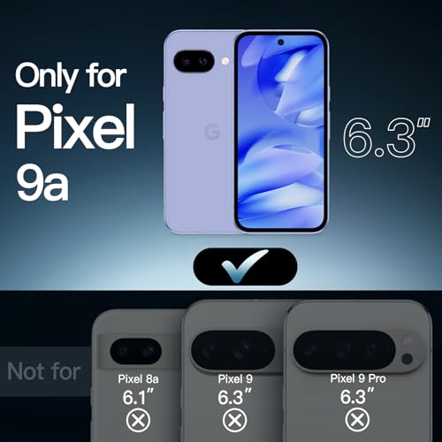 Image of JETech Case for Google Pixel 9a, Anti-Yellowing, Iris