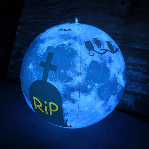 Décoration extérieure d'Halloween : boule gonflable pour jardin