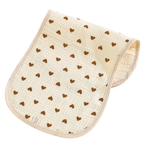 Baberos de muselina para bebé, lindo babero de gasa de algodón para saliva, baberos impermeables para eructos, baberos y cómodos para comer babeando durante la dentición, Amor, Refer to