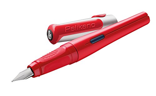 Pelikan Pelikano Fountain Pen, Left-Handed Nib, Red, 1 Pen (958801)