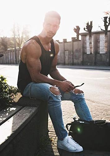 COOFANDY Men's 3 Pack Tank Tops Cotton Performance Sleeveless Casual Classic T Shirts - Image 3