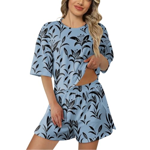 Pijama Pareja Verano Camisero Tallas Personalizado Talla Abierto Fino Delante Sensuales Batista Enfasis Pantalones Bermuda Panda Jogger Mamá Piel Consentidas Lindas Peludos
